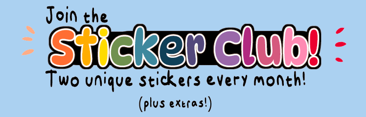 An image advertising the Sticker Club